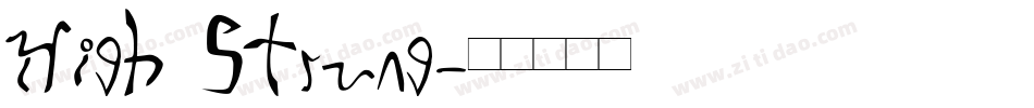 High Strung字体转换